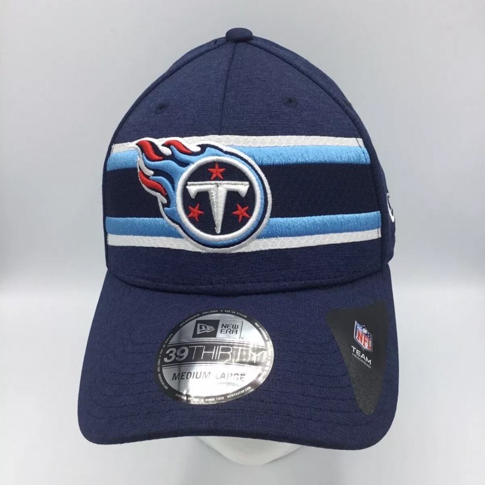 NEW ERA Tennessee Titans 39THIRTY NFL Sideline Flex Hat Navy Size M/L*NEW*